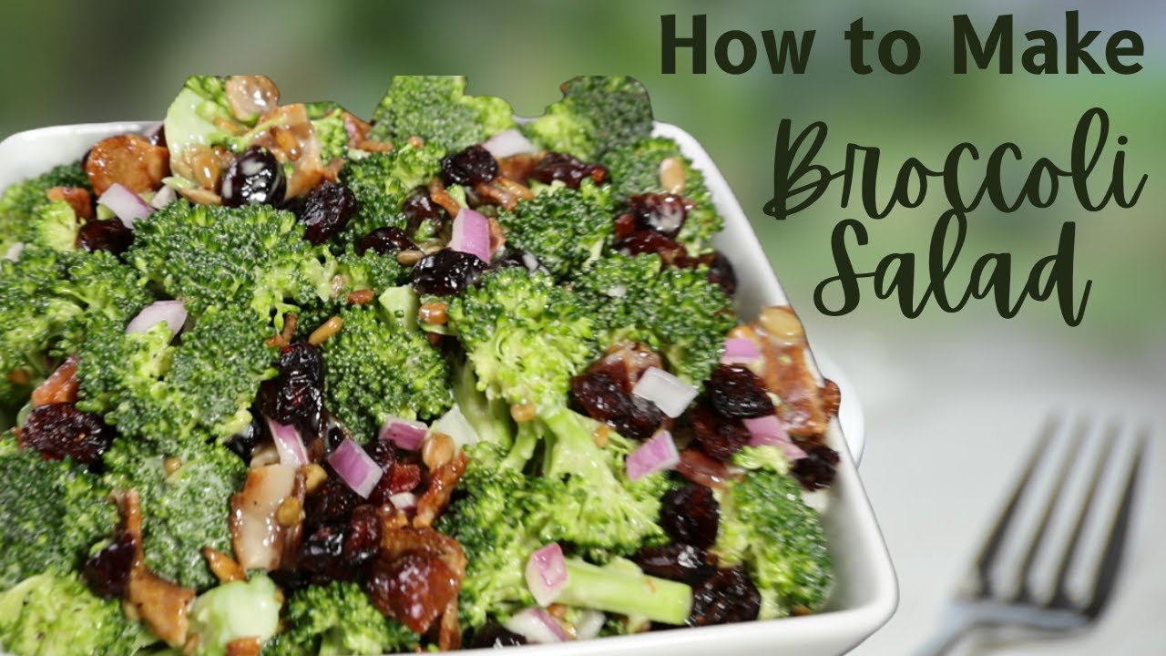 Easy Broccoli Salad with Bacon & Cranberries — Perfect Summer Side Dish