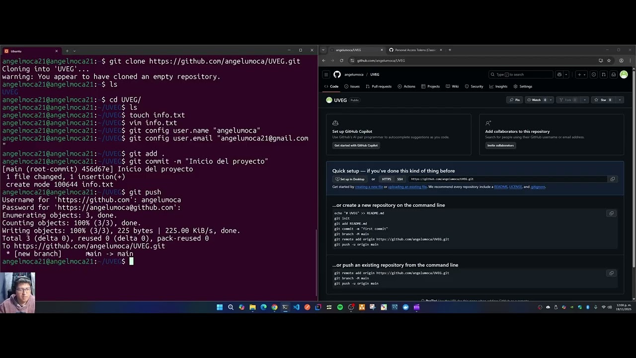 Demostración de uso de Git y GitHub - YouTube
