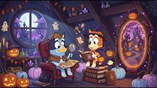 Bluey & Bingo Autumn Halloween Mystery 🎃 Chill Lofi Beats for Study & Work 🔎 Fall Magic Discovery