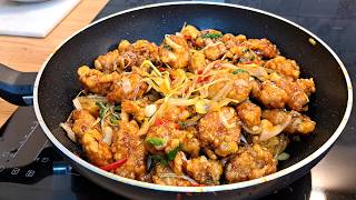 Spicy garlic chicken stir-fried with vegetables and sweet, sour, and spicy sauce,  Korean-Chinese ..