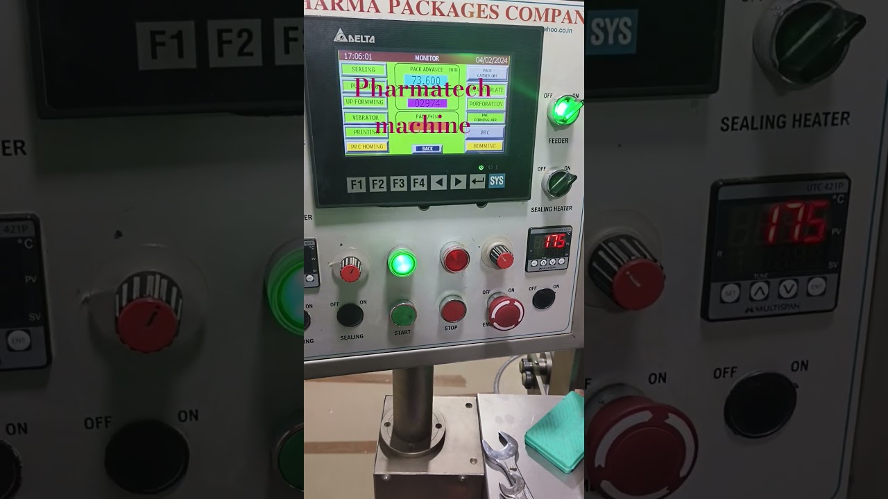 pharmatech machine opreting systam 