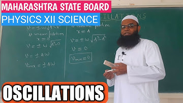 OSCILLATIONS | SHM| MIN & MAX VALUES OF X, V, ACCELERATION | AMPLITUDE, PERIOD, FREQUENCY |