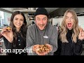 Nina Dobrev & Julianne Hough Taste Nuts With Brad | Taste Testers | Bon Appétit