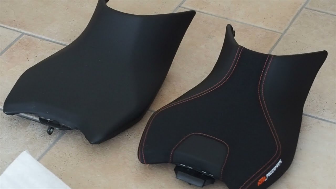 KTM duke 690 2017 Powerparts seat - YouTube