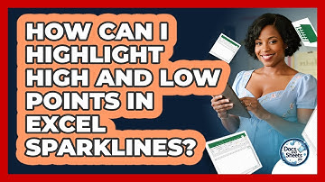 How Can I Highlight High And Low Points In Excel Sparklines? - Docs and Sheets Pro