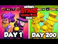 We survived 200 days in hardcore brawl stars duos