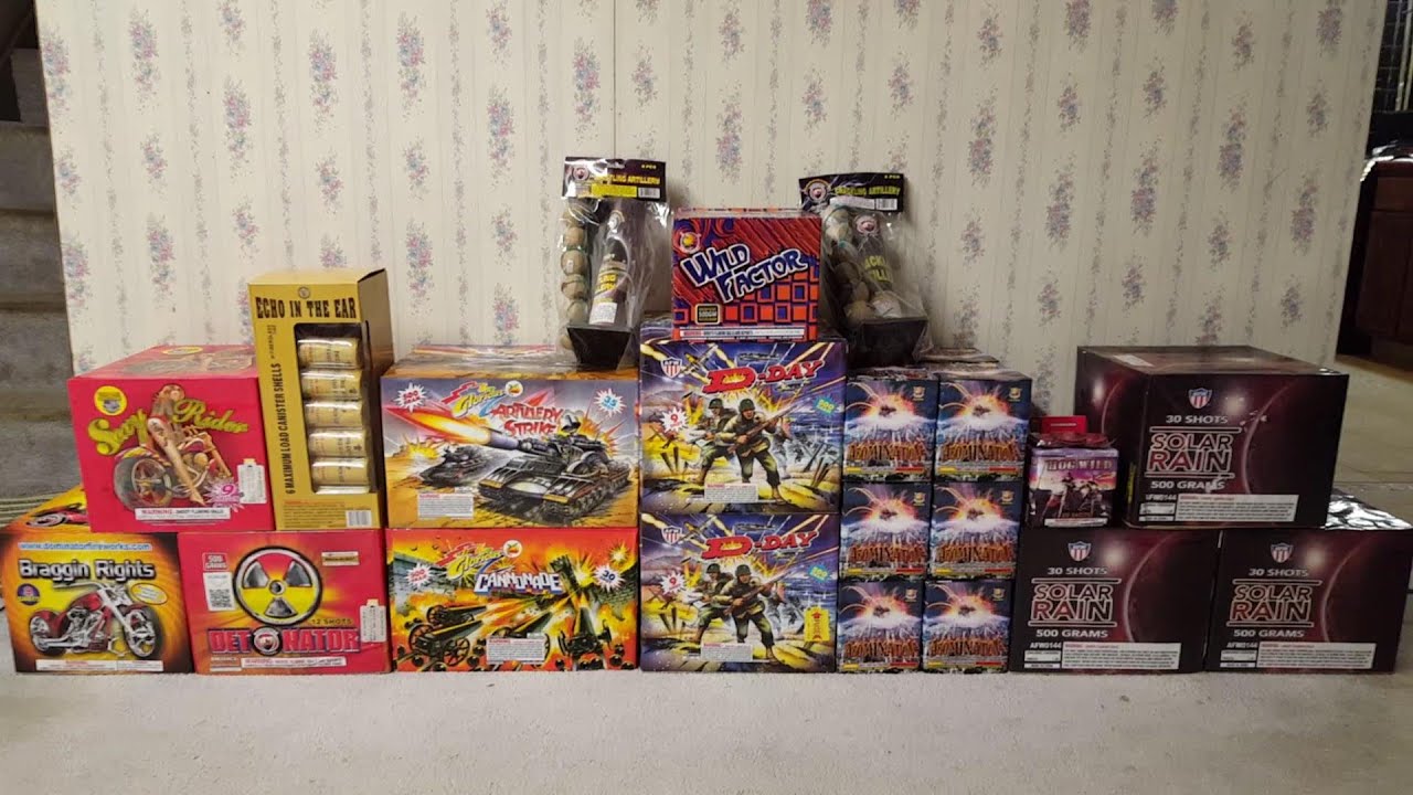 July 4th, 2016 Firework Stash Update (Part 5) - Backordered Cases From WF Boom & More Stuff