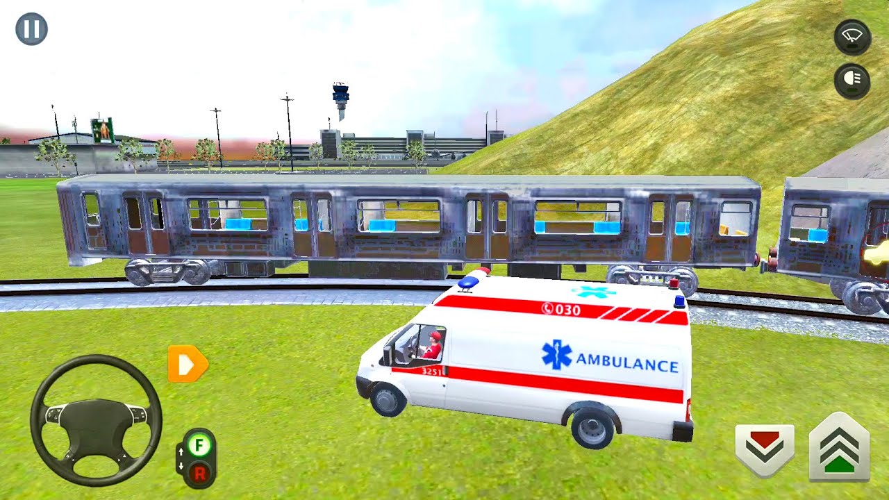 Railroad Train Ride in Open World Simulator #10 - Bike and Car Driving - Android Gameplay