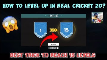 How to Level UP in Real Cricket 20? Best Trick for Level INCREASE and Collect XP | PK GAMING WORLD |