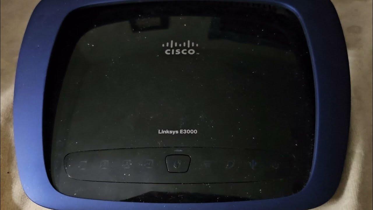Cisco linksys e3000 blinking youtube