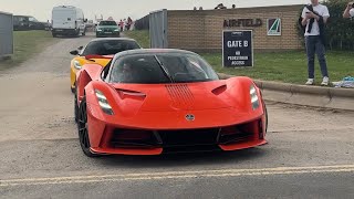 Supercars Leaving Supercar Fest 2024 (Lotus Evija, GT40, SVJ)