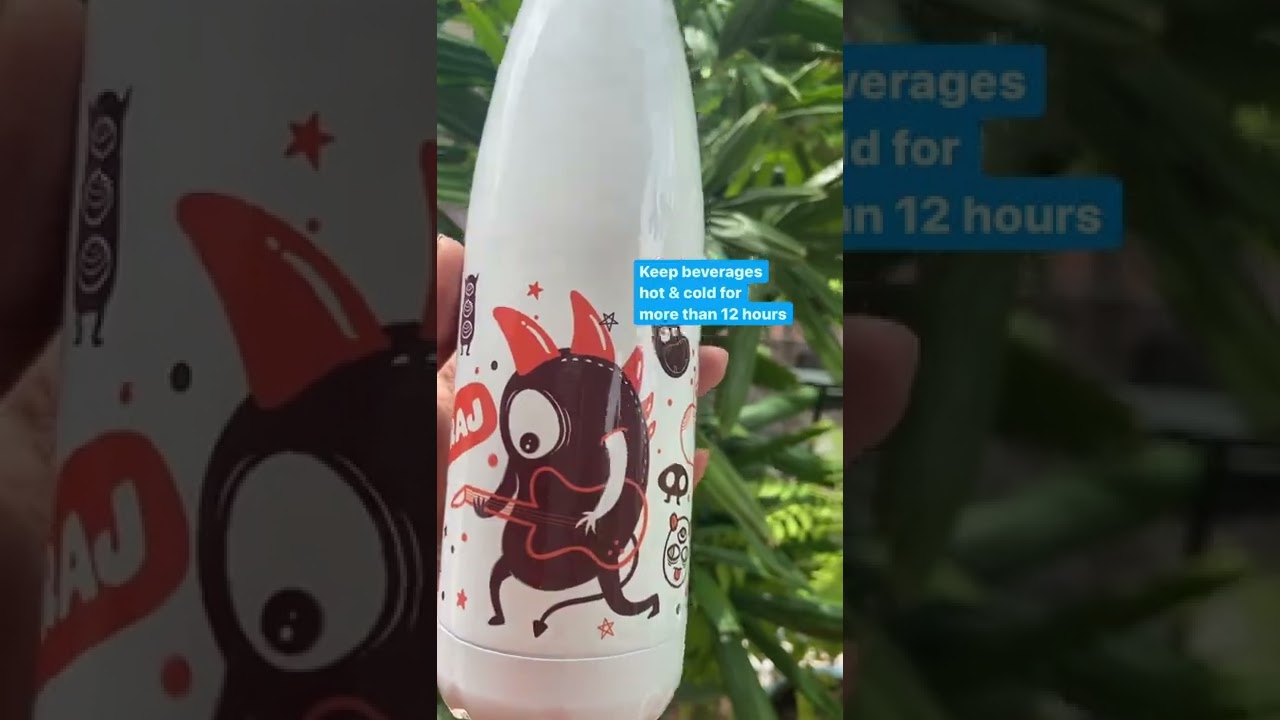 Thousand DOTS Printed Stainless Steel Insulated 24 Hours Hot or Cold Bottle Flask.