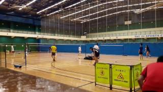 20160704 E VS M 1 羽毛球