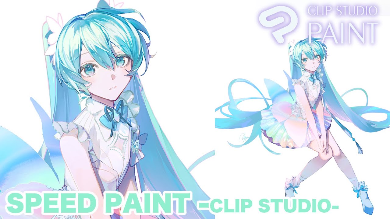 初音ミクを描いてみた27【CLIP STUDIO PAINT　グリザイユメイキング】-SpeedPaint-