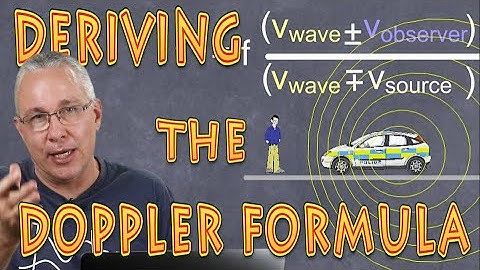 Hoe de formule voor het dopplereffect voor geluid af te leiden