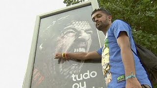 Everyone wants their photo with Luis Suarez...as long as it is a poster