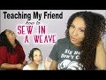 Sew In Weave for BEGINNERS - Q&A Talk Through Training ft. Marchqueen Malaysian Curly Wave