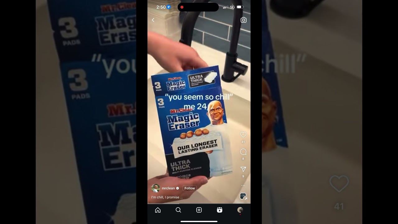 Mr. Clean Magic Eraser Advertisement