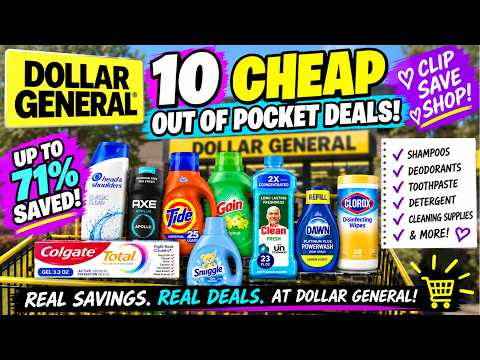 Dollar General $5/$25 Deals 🔥 10 CHEAP Scenarios + Up to 72% Savings!