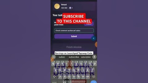 Earnings on Launchpad Tapswap Code