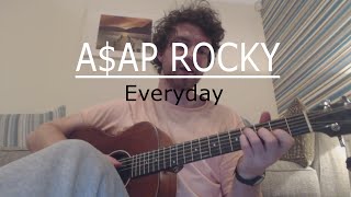 Everyday - ASAP Rocky feat. Rod Stewart, Miguel, Mark Ronson (Guitar Lesson/Guitar tutorial)