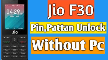 Jio 4G Phone F30c Hard reset without pc