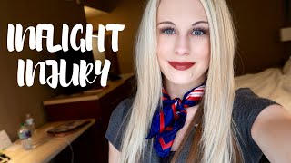 INFLIGHT INJURY I Flight Attendant Life (Vlog 3, 2019)