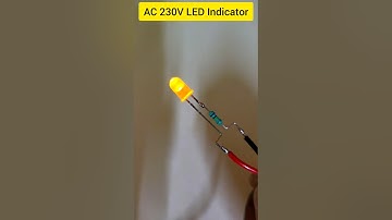 AC 230V LED Indicator💡 Electronics Project 🔥🔥 #shorts #electroeshu #experiment