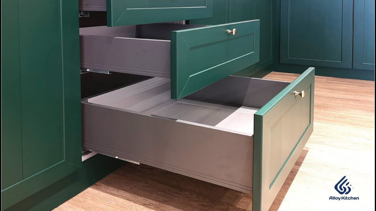 Alloy Kitchen Drawer Design For Aluminium Kitchen Cabinet - YouTube