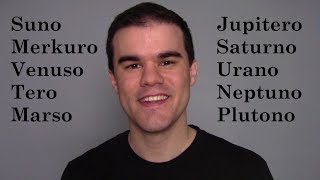 The Solar System in Esperanto (La Planedoj)