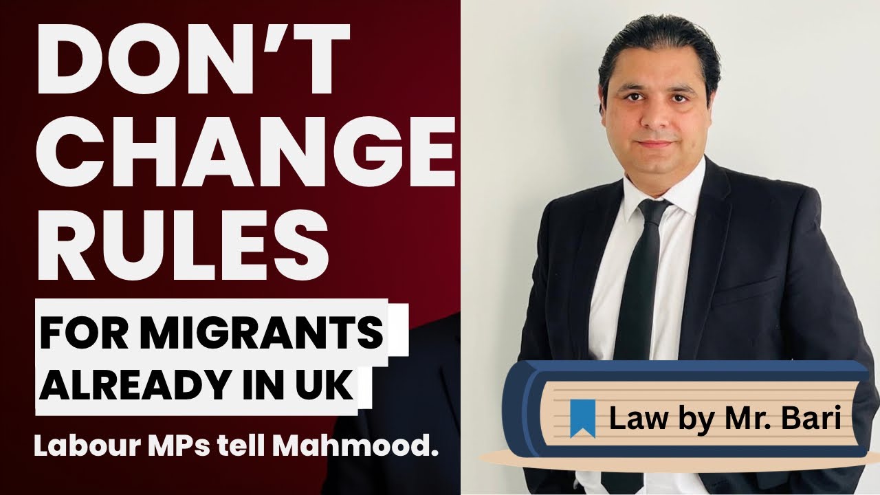 Don’t change rule for migrants already in UK, New discussion with  Shahbana Mahmood, 