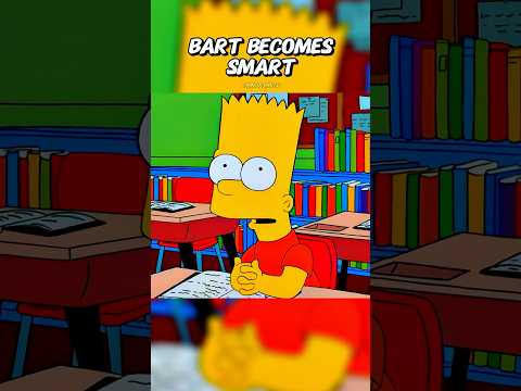 Bart Becomes Smart 🧠 #simpsons #shorts
