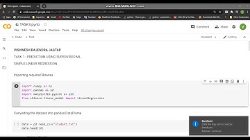TASK1 : PREDICTION USING SUPERVISED ML