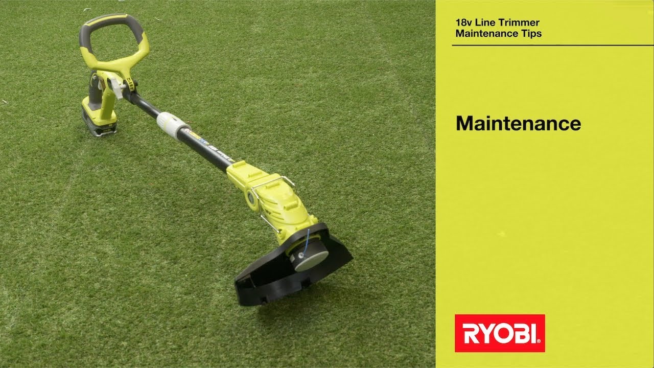 changing line on ryobi cordless trimmer