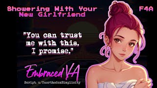 [F4A] Showering With Your New Girlfriend [Inexperienced][Wholesome][Flirty][SFW][ASMR Roleplay]