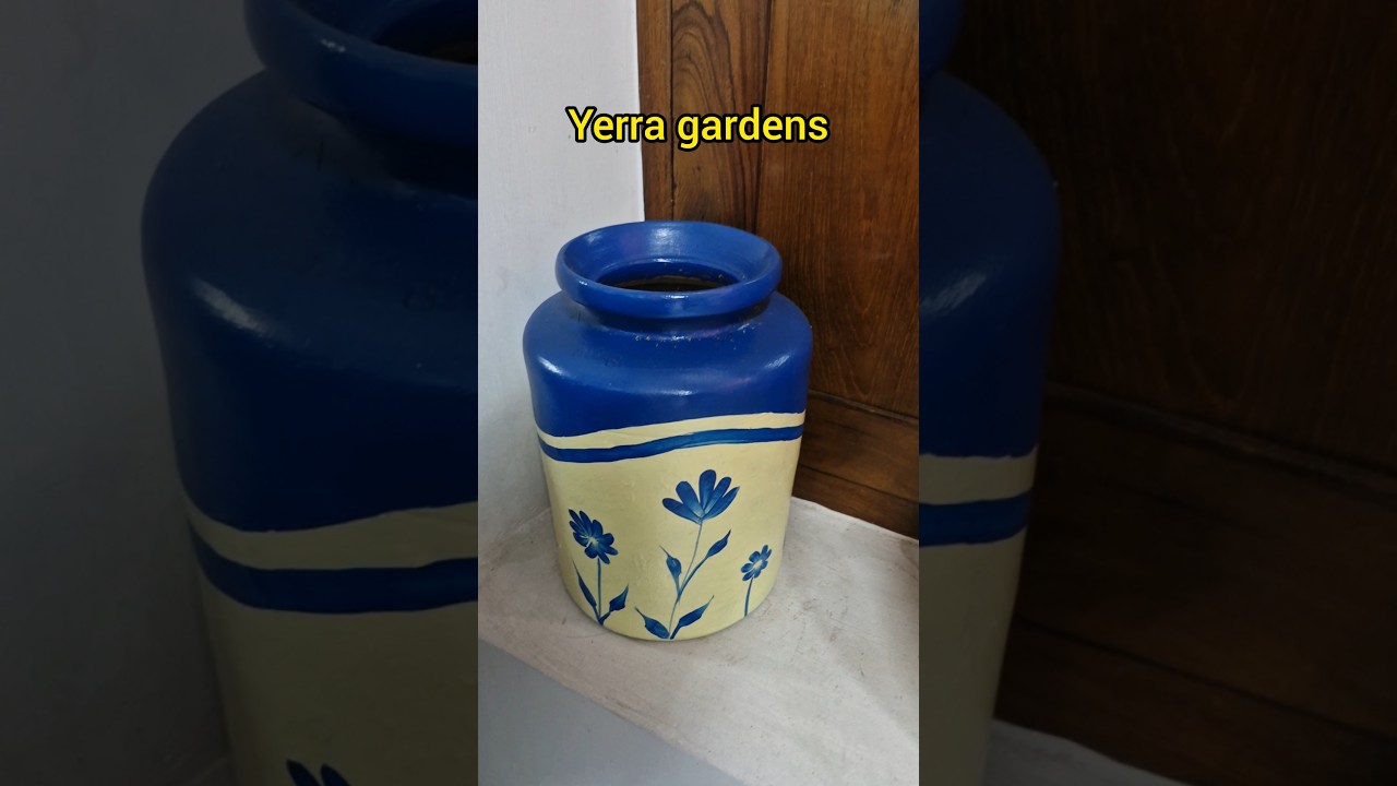 పాత పింగాణి జాడీలకు ఎంత "సోకు" వచ్చిందో😃! Old item-New look ..paata jaadi/Jar.