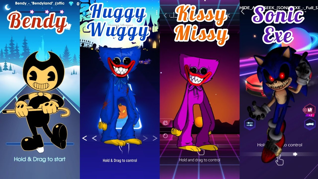 klunsjolly on X: 4-wiki-art, whoee Huggy Wuggy, Bendy, Lucy (from