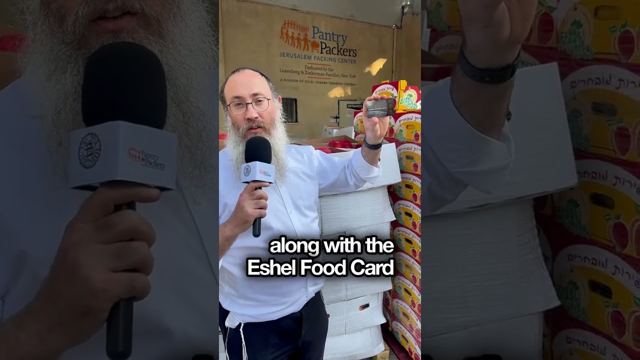 Because of you 47,000 families in Israel will sit down to a nourishing meal this High Holiday season