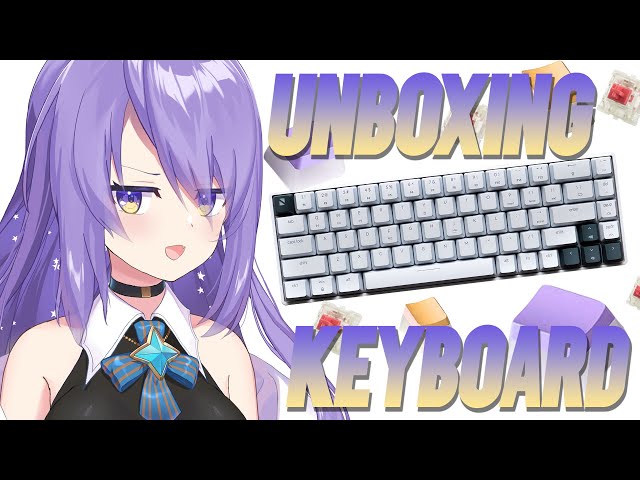 【UNBOXING】Unboxing and setting up my new keyboard!【Moona】のサムネイル