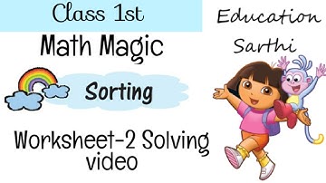 Class 1 Math Magic Ch-1 Shapes and Space| Worksheet-II |Part-2|