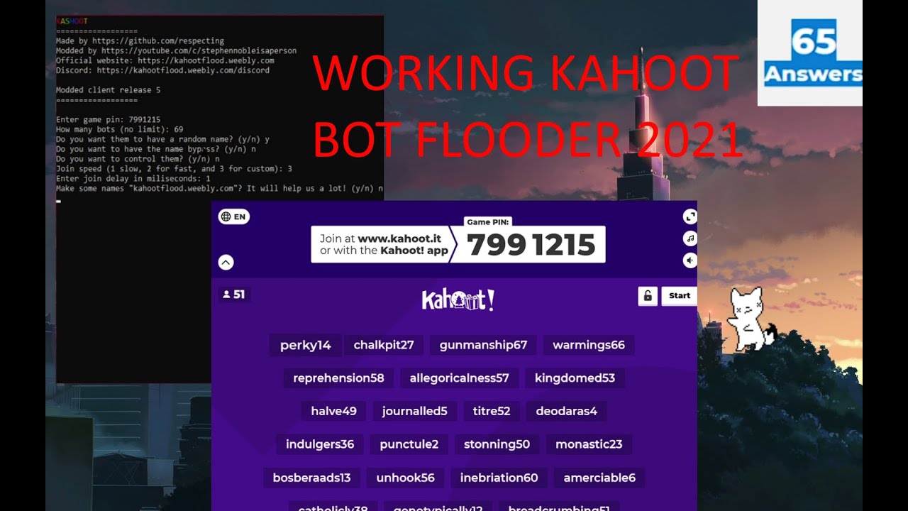 Kahoot Bot Flooder Working January 2021 Youtube