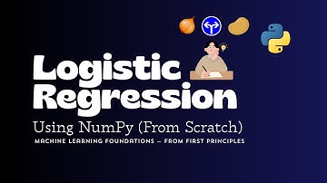 Logistic Regression From Scratch Using NumPy | ML Foundation - Day 3