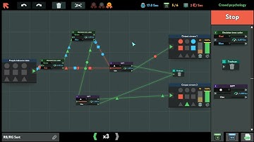 while True: learn() - "Crowd Psychology" Task using only 5/6 nodes