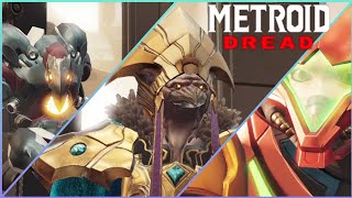 Metroid Dread - Meeting Quiet Robe With Thoha And Robot Soldier Boss Fight