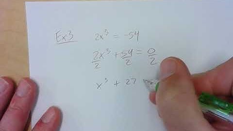 5 3 Solving Polynomial Equations