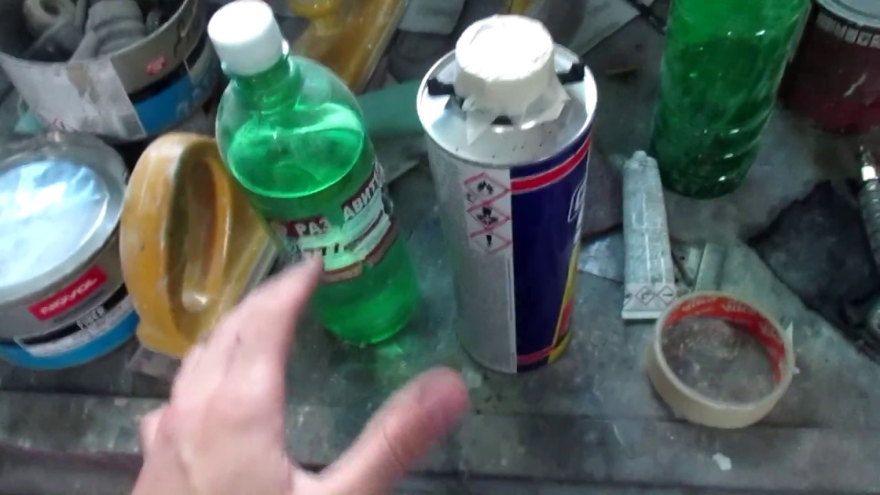 Покраска машины антигравием