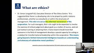 MECM90044 PR Ethics