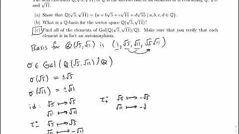 Fields: Galois Group of a Double Quadratic Extension