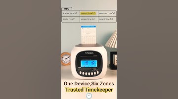 🌎 Set Your Preferred Time Zone ⏱️ | Grozziie M880 UT  #grozziie #attendance #machine #shorts