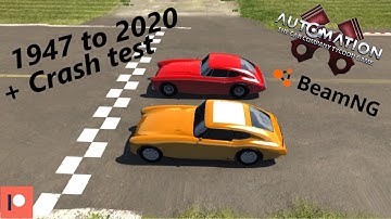 Restomod Build in Automation Game + Crash tests in BeamNG.Drive.